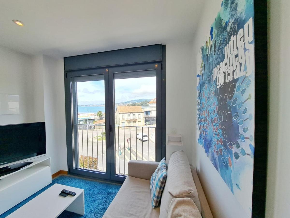 Baiona, Playa Santa Marta, Piscina Apartman Kültér fotó