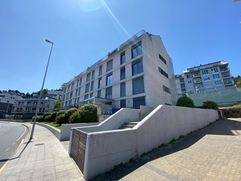 Baiona, Playa Santa Marta, Piscina Apartman Kültér fotó